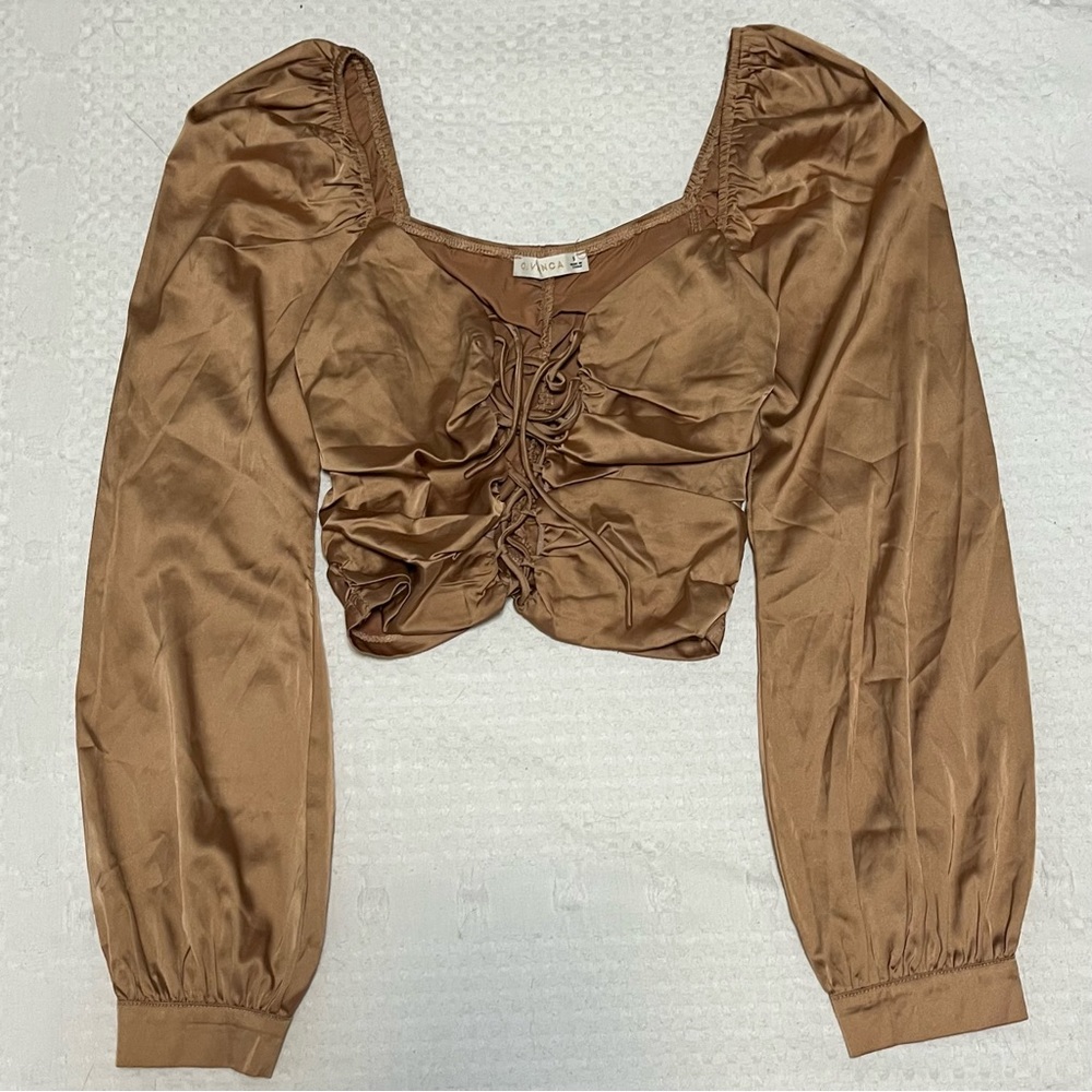 Night Out Long Sleeve Crop Top